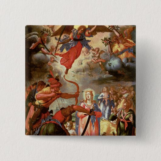 Das Martyrium von St Ursula, Anfang des 17. Button (Vorderseite)