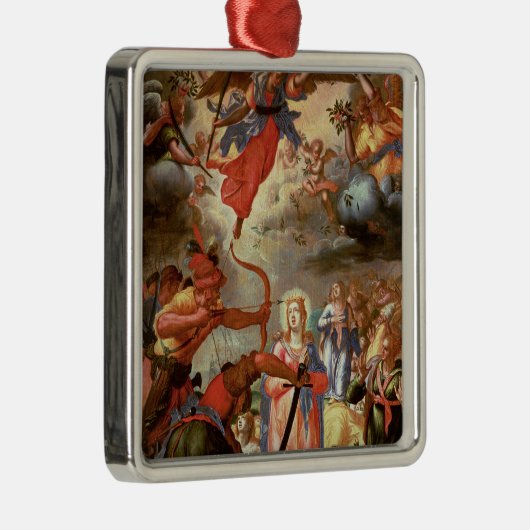 Das Martyrium von St Ursula, Anfang des 17. Silbernes Ornament (Rechts)