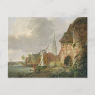 Das März Tor in Buxtehude, 1830 Postkarte