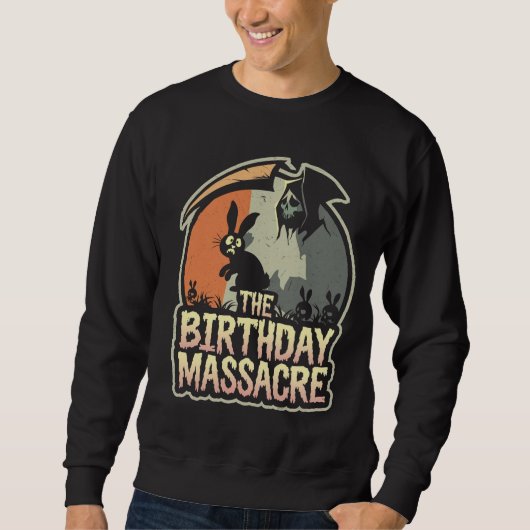 Das Massaker am Geburtstag, der grimmige Sensenman Sweatshirt (Vorderseite)
