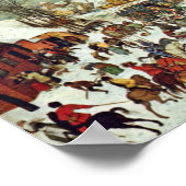 Das Massaker an den Unschuldigen von Bruegel D. Ä. Poster (Ecke)