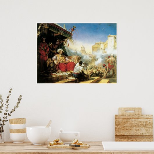 Das Massaker der Mamelukes an der Zitadelle Poster (Küche)