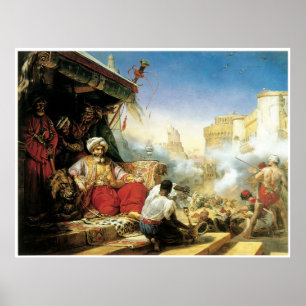 Das Massaker der Mamelukes an der Zitadelle Poster