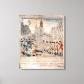 Das Massaker von Boston, Paul Revere King Street Leinwanddruck (Vorderseite)