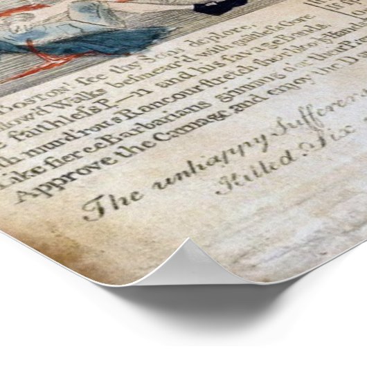 Das Massaker von Boston Poster (Ecke)