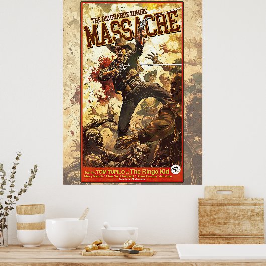 Das Massaker von Rio Grande Zombie Poster (Küche)