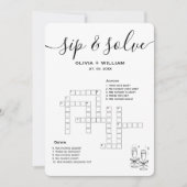 Das maßgeschneiderte Crossword-Puzzle für Sip und  Einladung (Vorderseite)