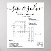 Das maßgeschneiderte Crossword-Puzzle für Sip und Poster (Vorne)