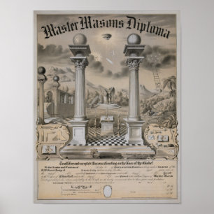 Das Master-Mason-Diplom Poster
