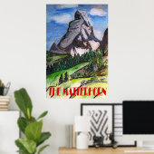 Das Matterhorn Poster (Heimbüro)