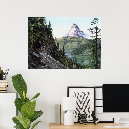 Das Matterhorn Poster (Heimbüro)