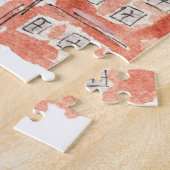 Das Matterhorn Schweizer Alpen Wasserfarbe Puzzle (Seite)