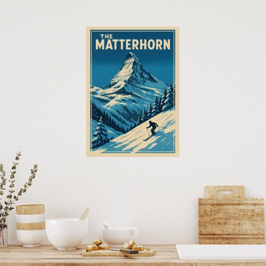 Das Matterhorn V01 Poster (Küche)