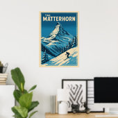 Das Matterhorn V01 Poster (Heimbüro)