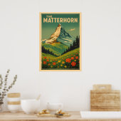 Das Matterhorn V03 Poster (Küche)
