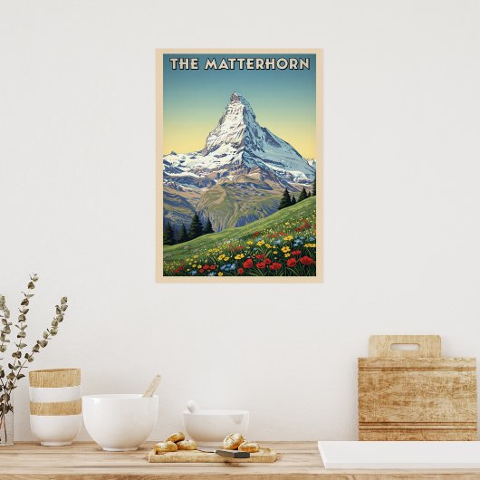 Das Matterhorn V04 Poster (Küche)
