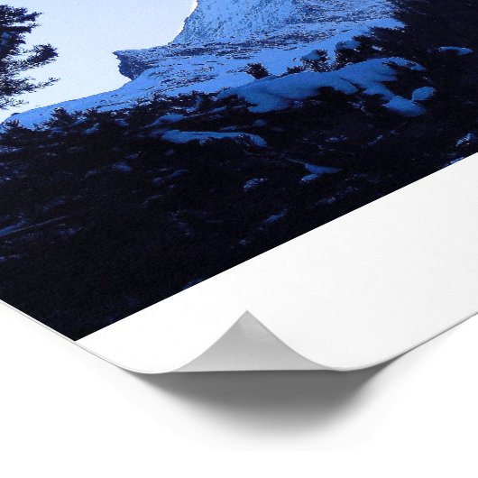 Das Matterhorn, Zermatt Poster (Ecke)
