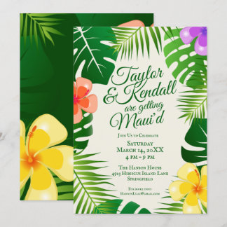 Das Maui'd | Tropical Island Beach Luau Einladung