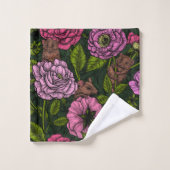 Das Mäuse-Party Badhandtuch Set (Waschlappen)