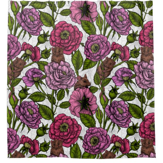 Das Mäuse-Party Duschvorhang (Vorderseite)