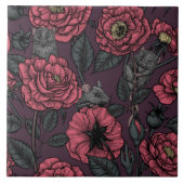 Das Mäuse-Party Fliese (Vorderseite)