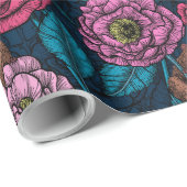 Das Mäuse-Party Geschenkpapier (Rolleneckpunkt)