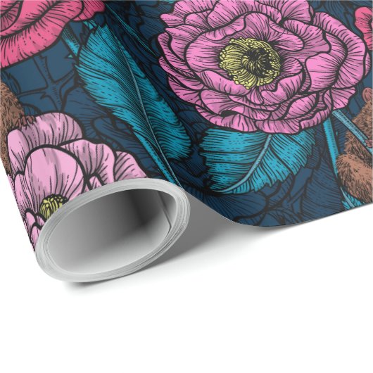 Das Mäuse-Party Geschenkpapier (Rolleneckpunkt)