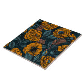 Das Mäuse-Party in Orange und Blau Fliese (Seite)