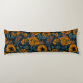 Das Mäuse-Party in Orange und Blau Seitenschläferkissen (Rückseite)