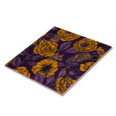 Das Mäuse-Party in Orange und Violett Fliese (Seite)