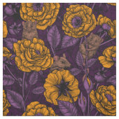 Das Mäuse-Party in Orange und Violett Stoff (Muster)