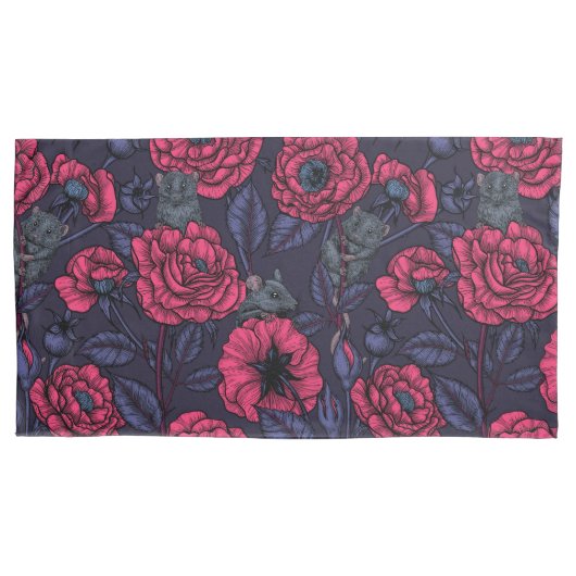 Das Mäuse-Party Kissenbezug (Vorderseite-Links)