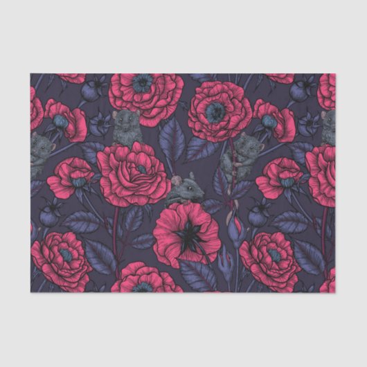 Das Mäuse-Party Seidenpapier (Vorderseite)