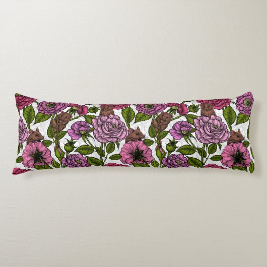 Das Mäuse-Party Seitenschläferkissen (Vorderseite)