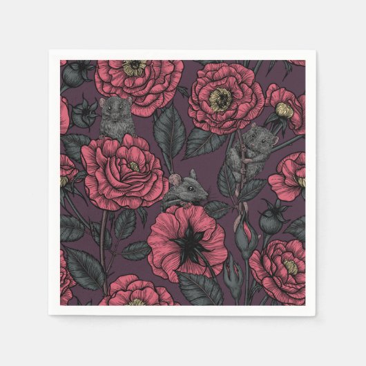 Das Mäuse-Party Serviette (Vorderseite)