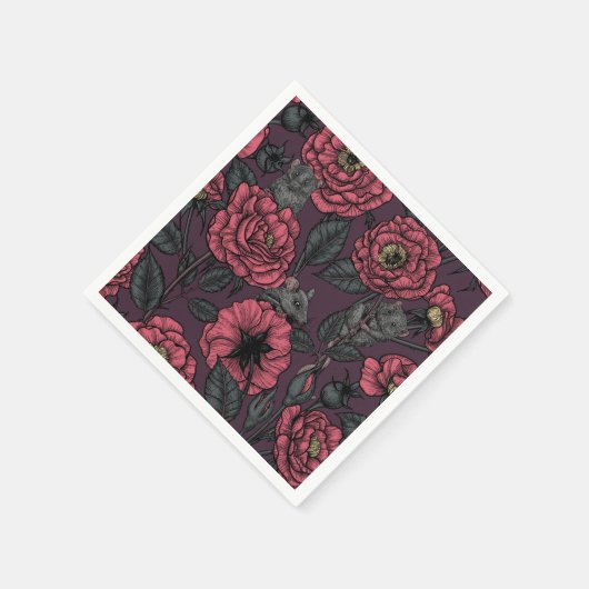 Das Mäuse-Party Serviette (Ecke)