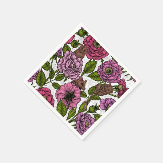 Das Mäuse-Party Serviette (Ecke)