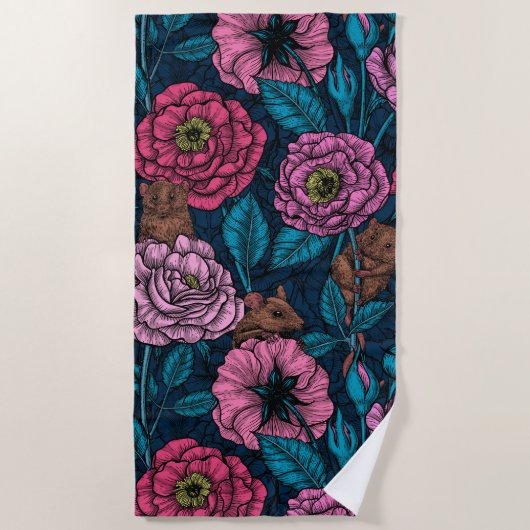 Das Mäuse-Party Strandtuch (Vorderseite)