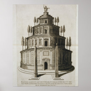 Das Mausoleum von Augustus und seine Familie in Ro Poster
