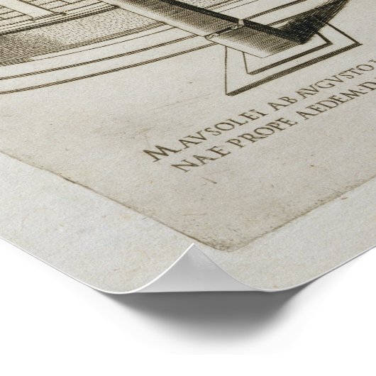 Das Mausoleum von Augustus und seine Familie in Ro Poster (Ecke)