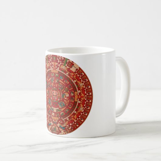 Das Maya (aztekische) Kalender-Rad Kaffeetasse (VorderseiteRechts)