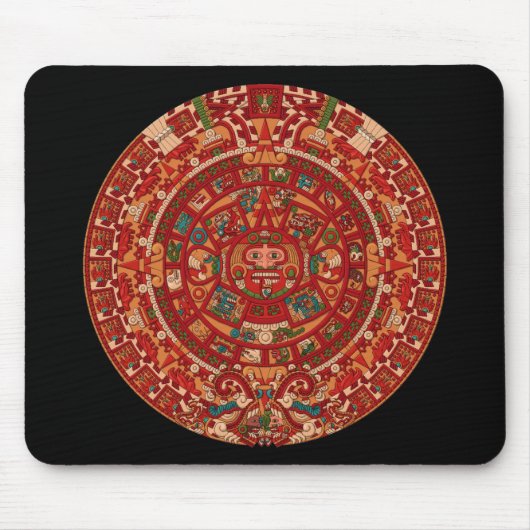 Das Maya (aztekische) Kalender-Rad Mousepad (Vorne)