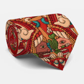 Das Maya-/(aztekische) Kalenderrad Krawatte (Gerollt)