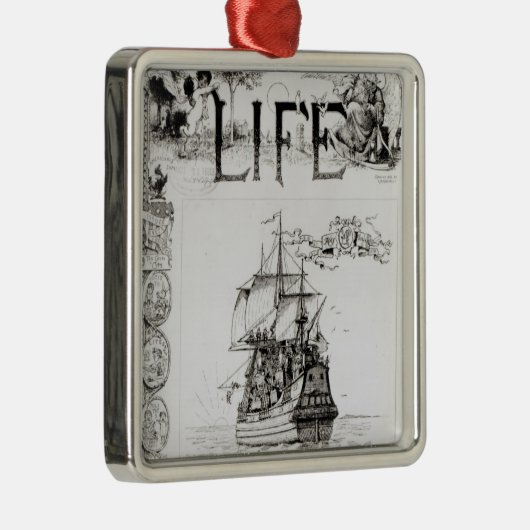 Das Mayflower, vordere Abdeckung von 'Life Ornament Aus Metall (Rechts)