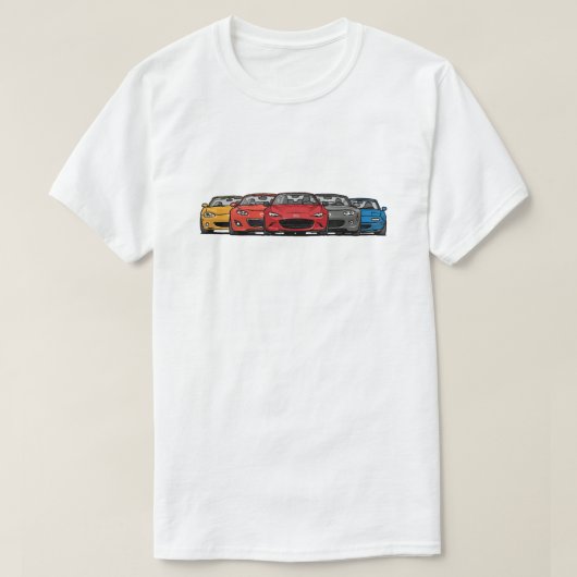 Das Mazda- Miataanordnungs-Shirt der Männer T-Shirt (Design vorne)