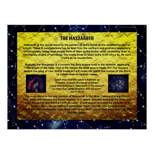 Das Mazzaroth-Glossy-Poster Poster (Vorderseite)