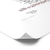 Das McCollum-Acht-Aktionspapier Poster (Ecke)