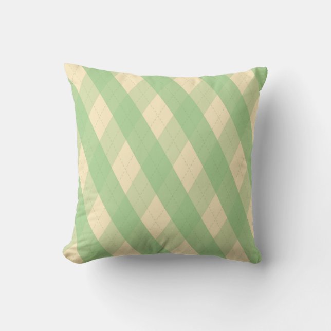 Das MeanClique Mint Throw Kissen (Vorderseite)