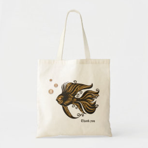 Das mechanische Wunder des Ozeans Steampunkfisch. Tragetasche