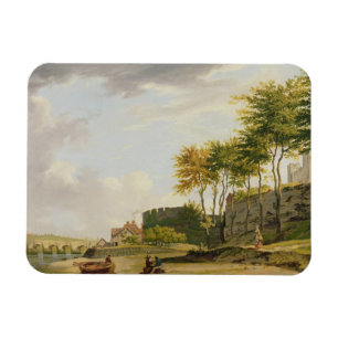Das Medway in Rochester, 1776 (Öl auf Leinwand) Magnet